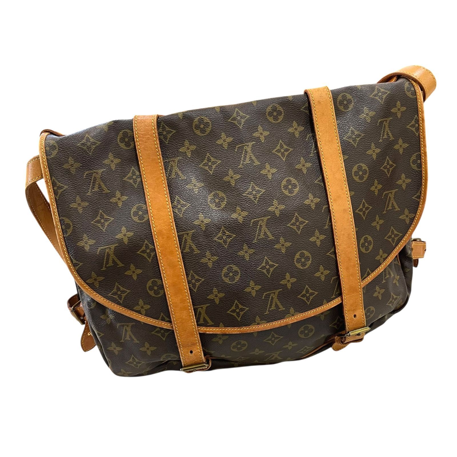 中古 ○ルイヴィトン/LOUIS VUITTON○ソミュール43 大容量ショルダー