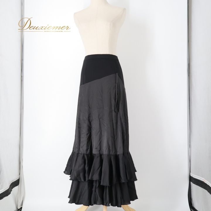 社交ダンス 衣装 スカート ブラック系 チャコット Chacott レッスン