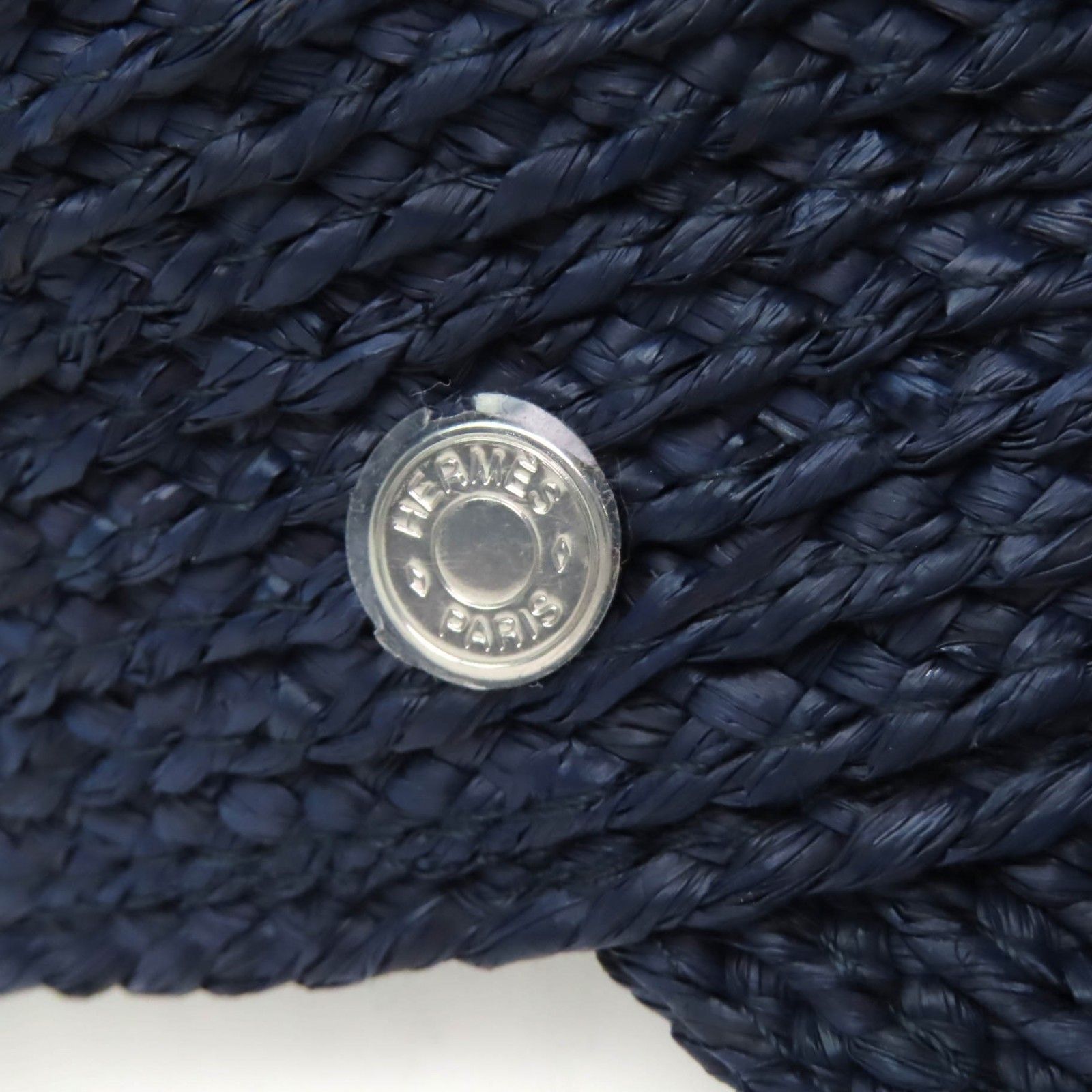 極美品△HERMES エルメス ガラテ ラフィア セリエボタン キャスケット