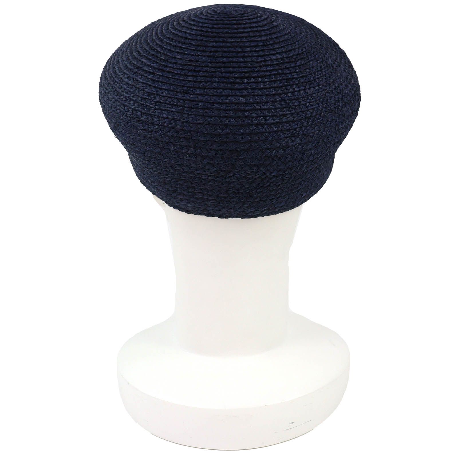 極美品△HERMES エルメス ガラテ ラフィア セリエボタン キャスケット