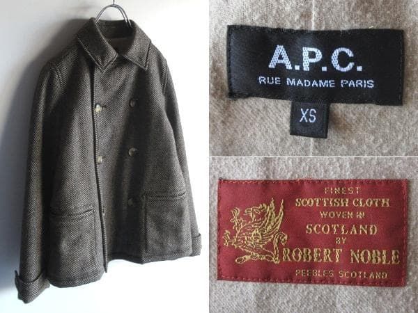 A.P.C. アーペーセー ROBERT NOBLE スコットランド製生地使用 チンスト 