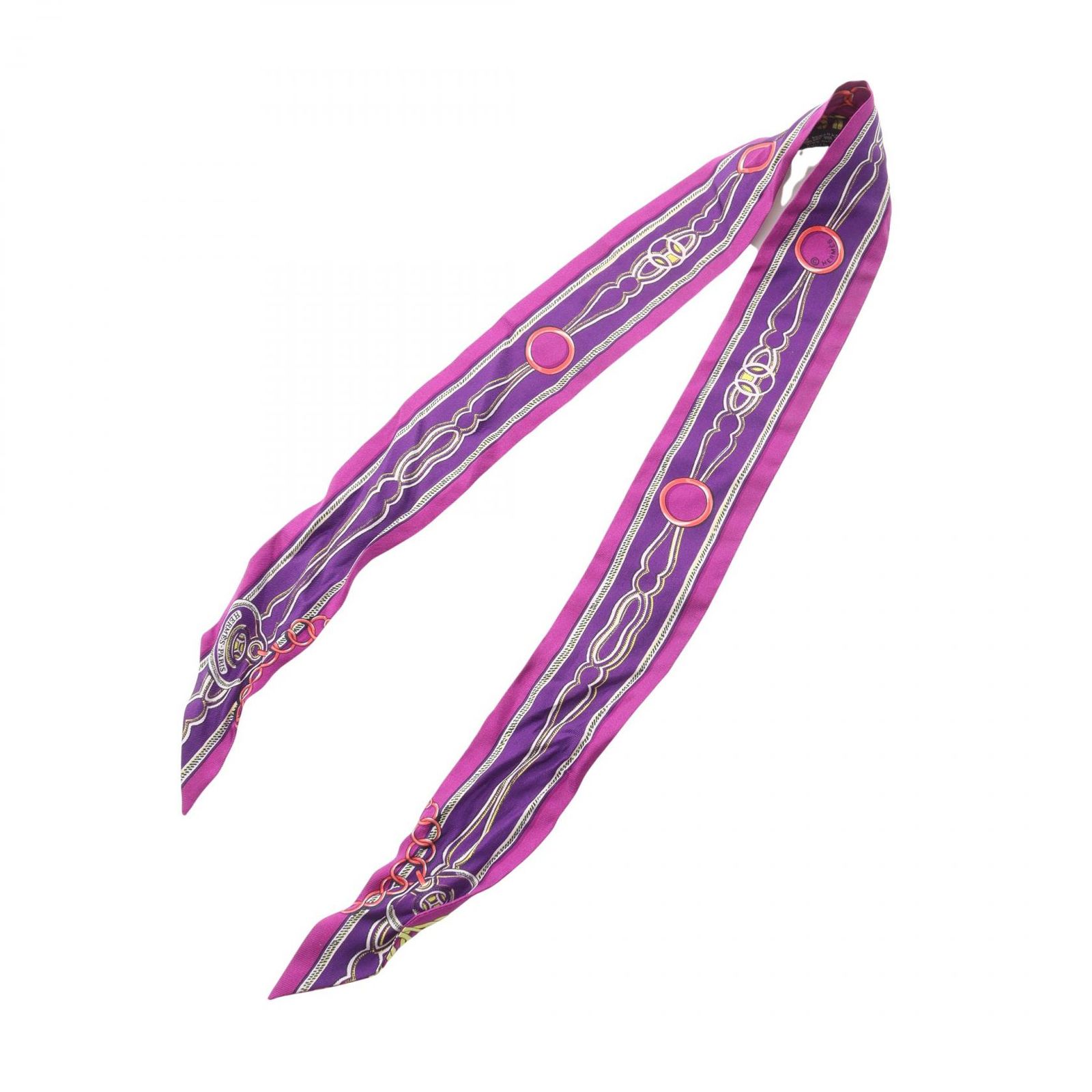 エルメス HERMES スカーフ ツイリー MAILLONS シルク ツイリー