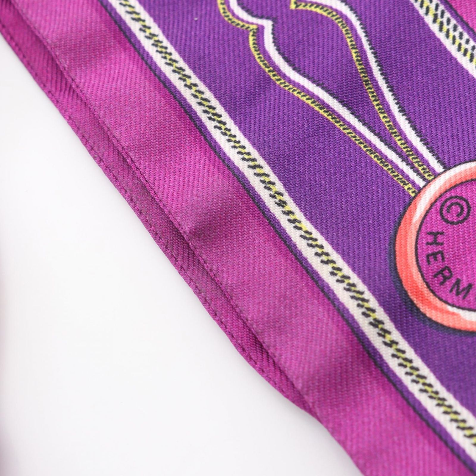 エルメス HERMES スカーフ ツイリー MAILLONS シルク ツイリー