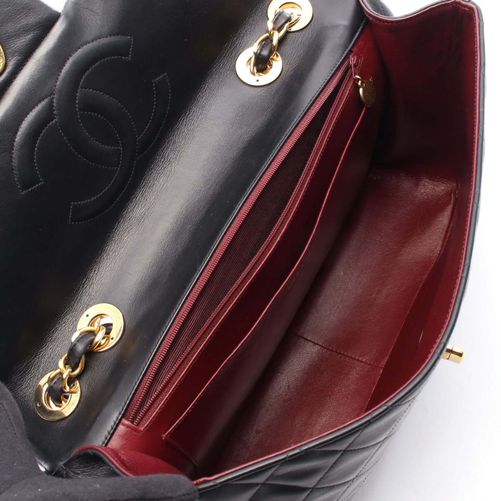 シャネル CHANEL ショルダーバッグ デカマトラッセ34 シングルフラップ 