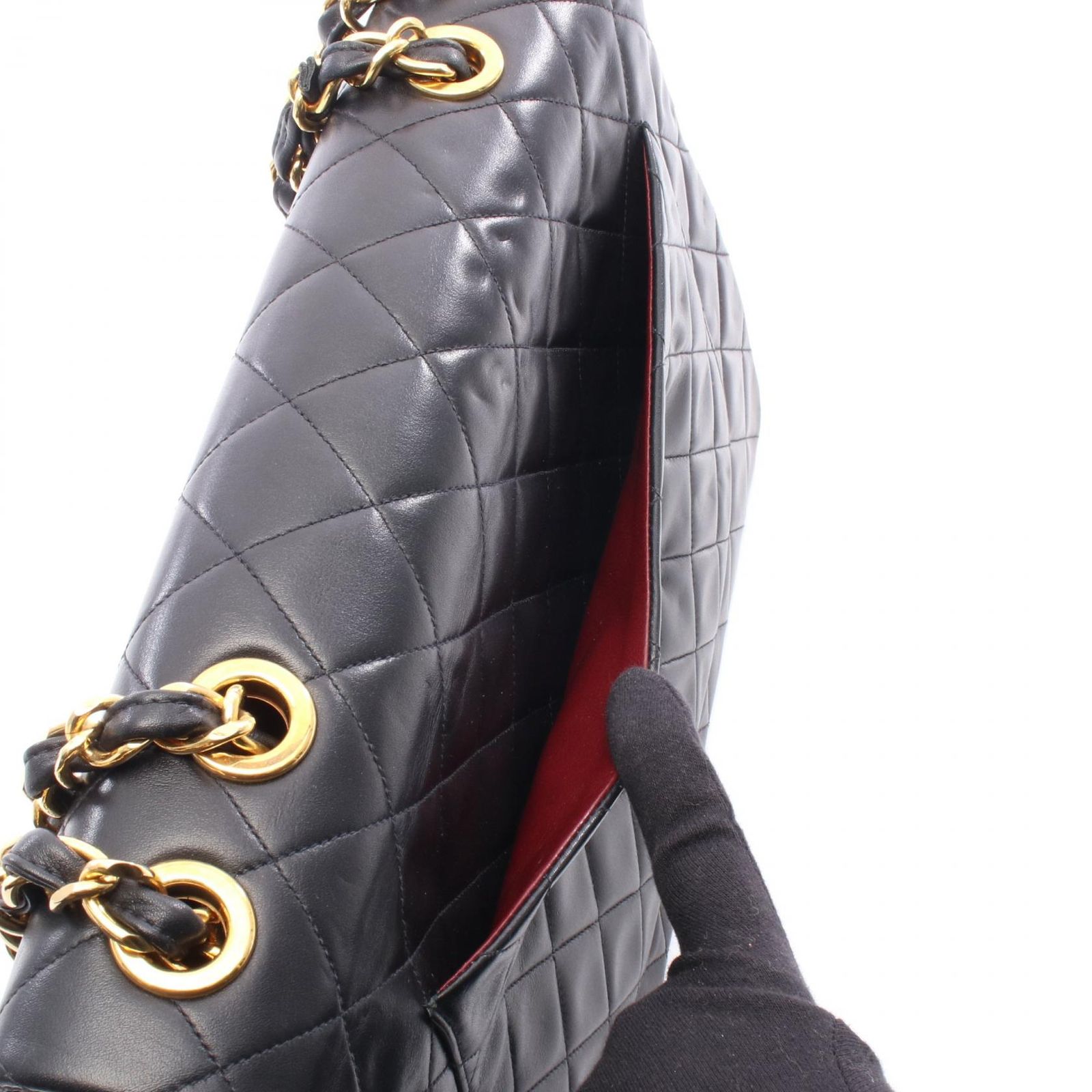 シャネル CHANEL ショルダーバッグ デカマトラッセ34 シングルフラップ 