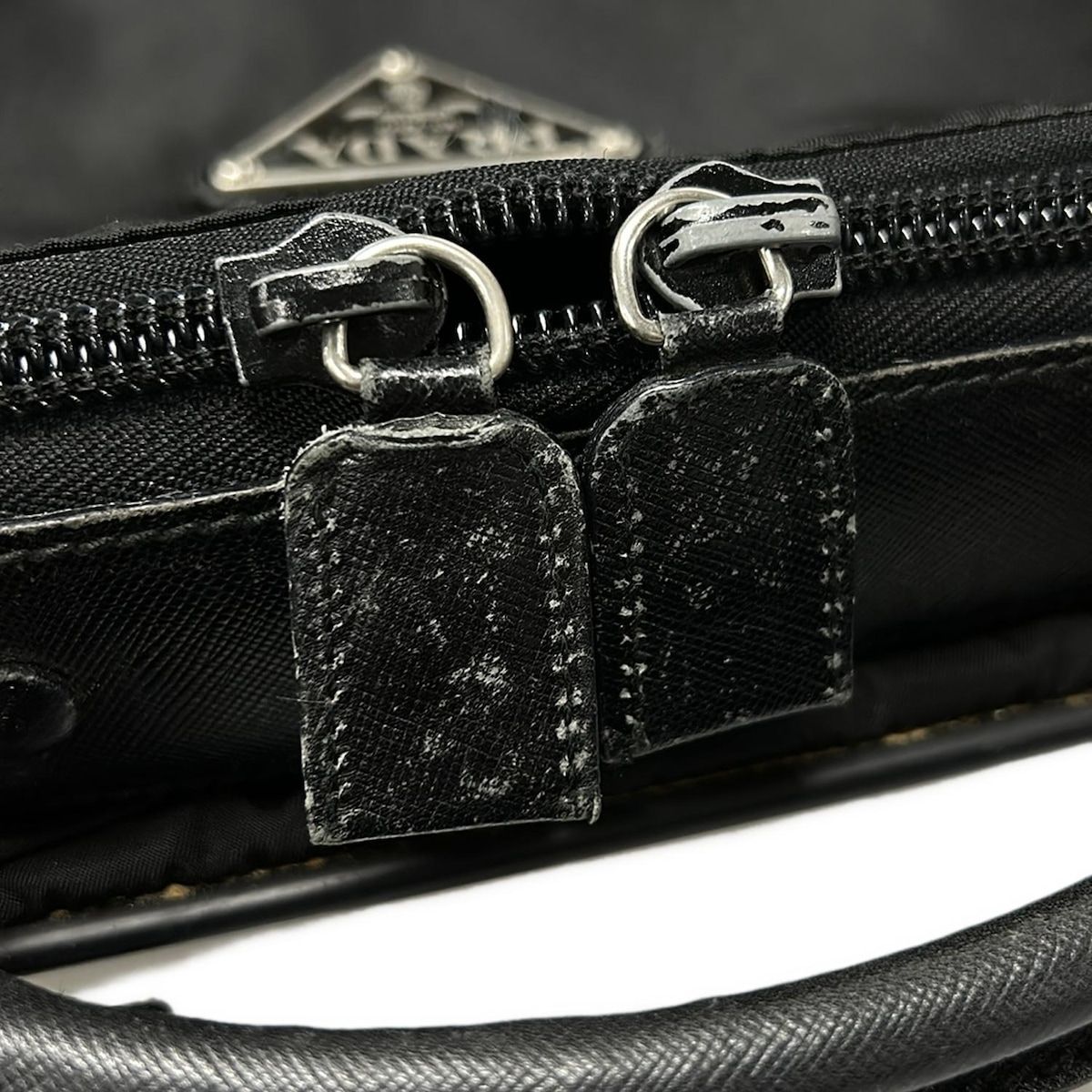 PRADA(プラダ) トランクケース - 黒 本体ロックなし レザー - メルカリ