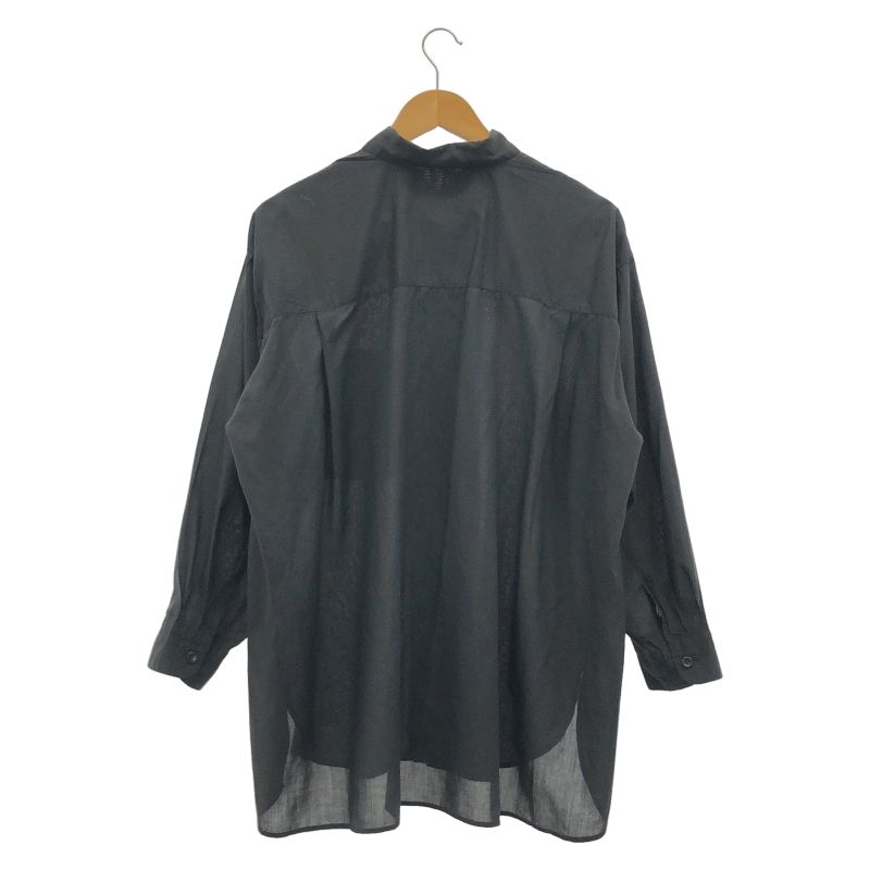 中古】ISSEY MIYAKE シワプリーツ長袖シャツ サイズM 黒 IM61-FJ948