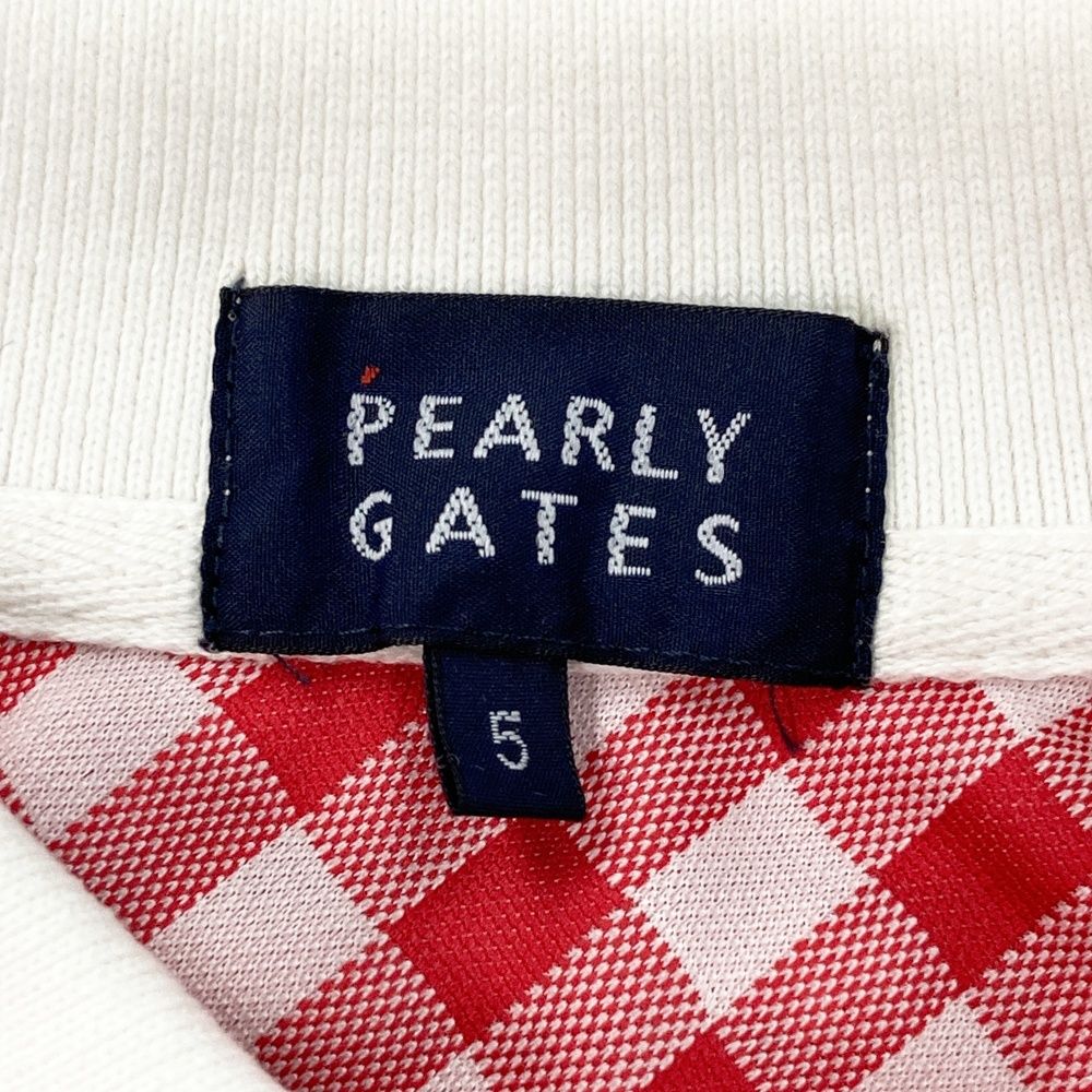 サイズ：5 PEARLY GATES パーリーゲイツ 半袖ポロシャツ チェック柄