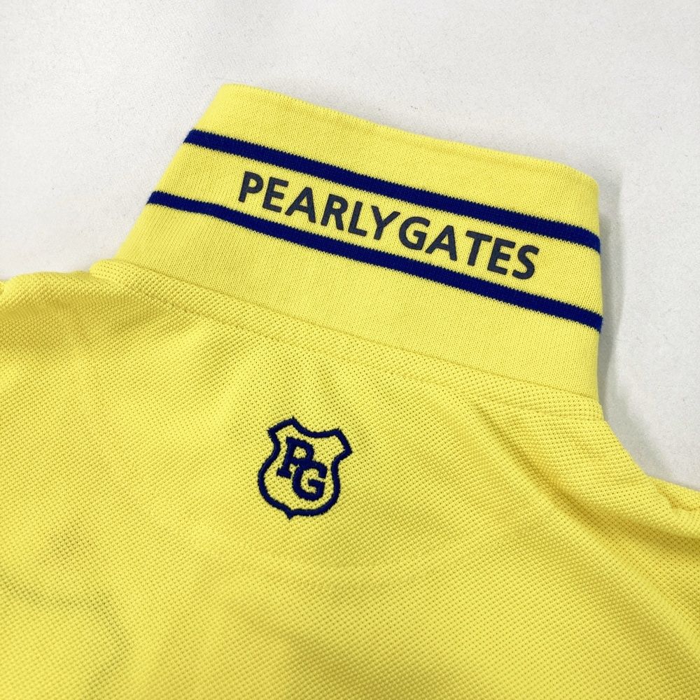 サイズ：0 PEARLY GATES パーリーゲイツ 半袖ポロシャツ イエロー系