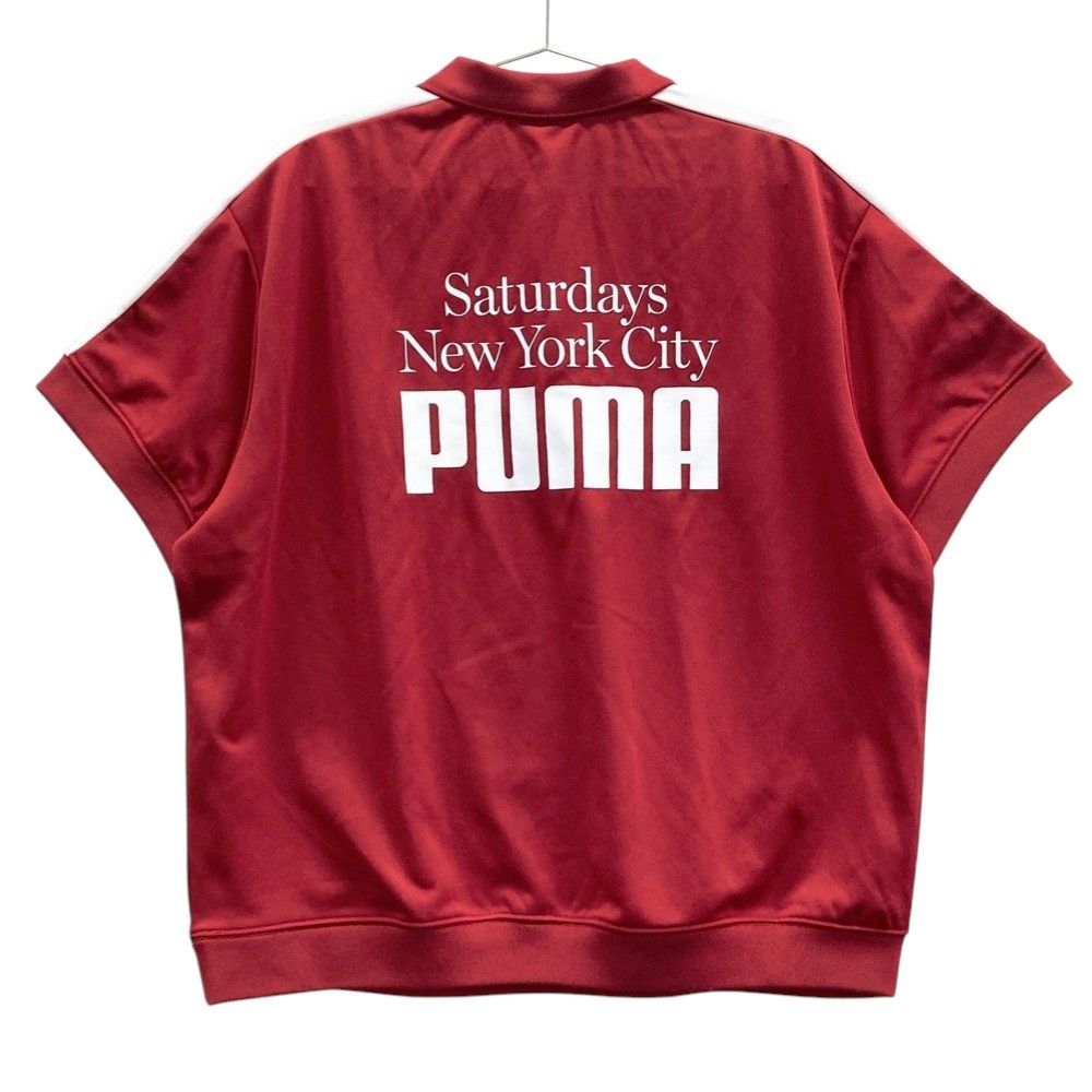 サイズ：M PUMA GOLF プーマゴルフ × Saturdays NYC 2025年モデル 半袖ポロシャツ  レッド系 [240101622093] ゴルフウェア メンズ ストスト サイズ：M PUMA GOLF プーマゴルフ × Saturdays NYC 2025年モデル 半袖