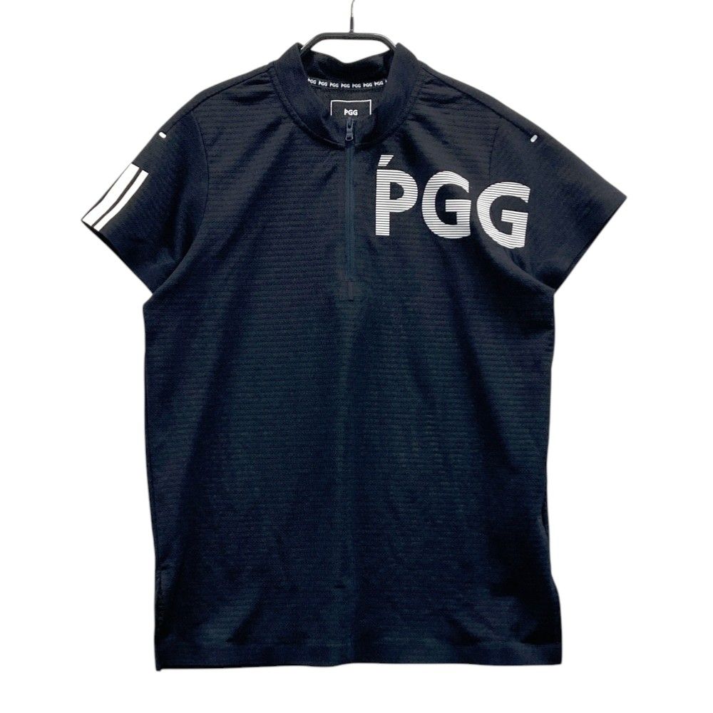 サイズ：0 PGG PEARLY GATES パーリーゲイツ ハーフジップ 半袖Tシャツ