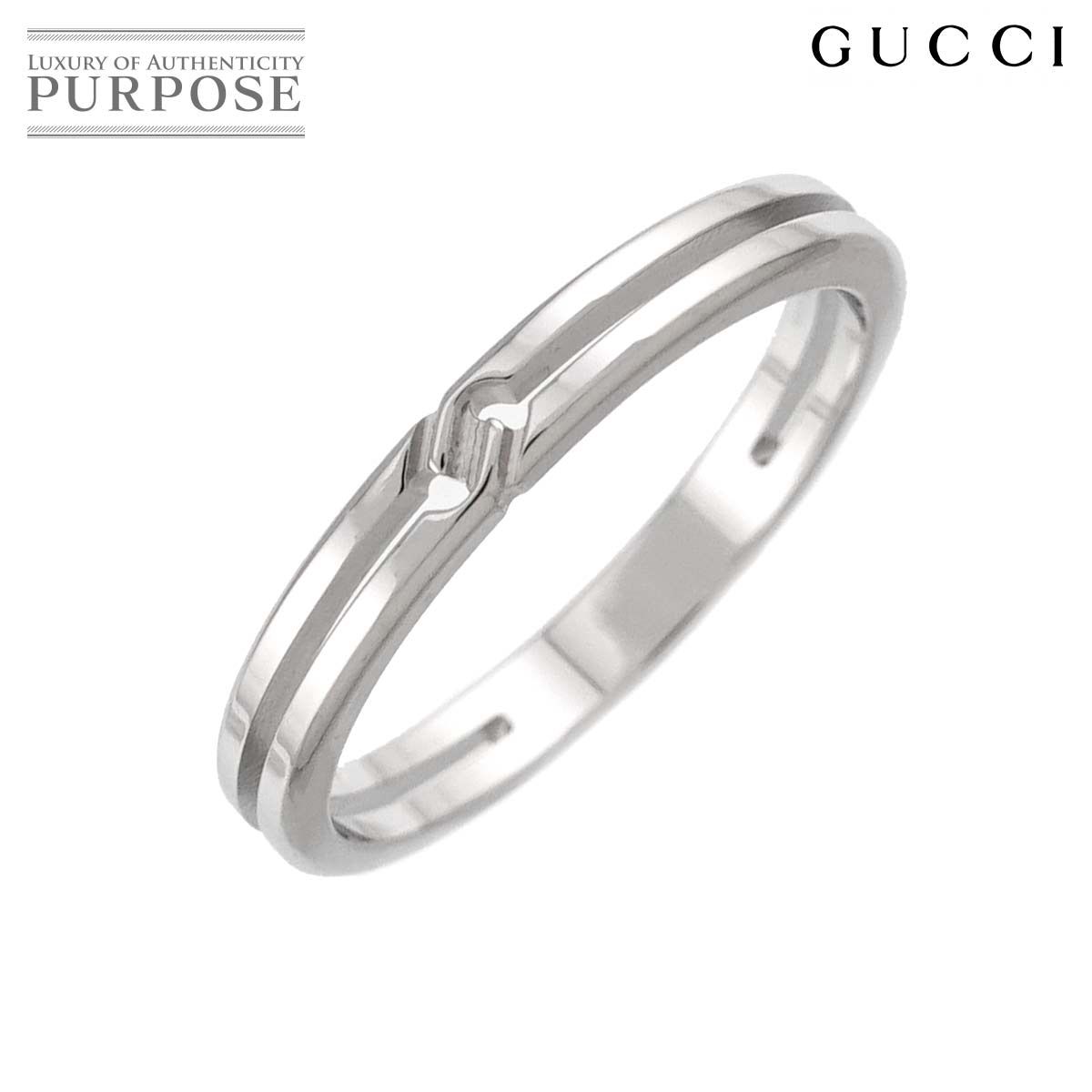 グッチ GUCCI インフィニティ #7 リング K18 WG ホワイトゴールド 750 