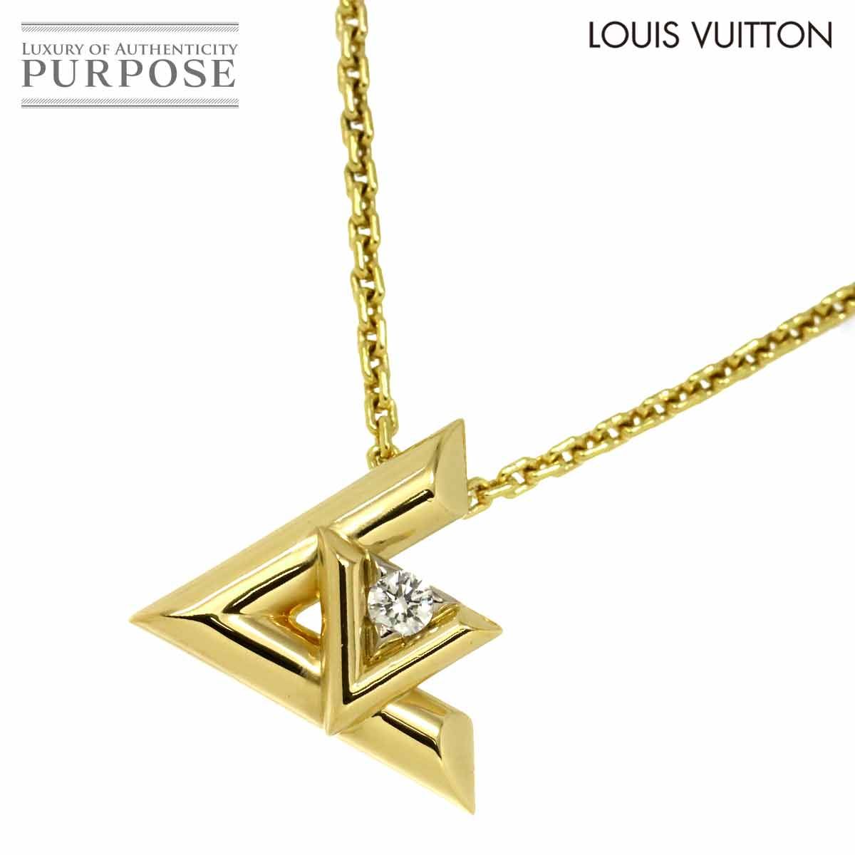 ルイ ヴィトン LOUIS VUITTON ヴォルト ワン ダイヤ ネックレス 55cm 