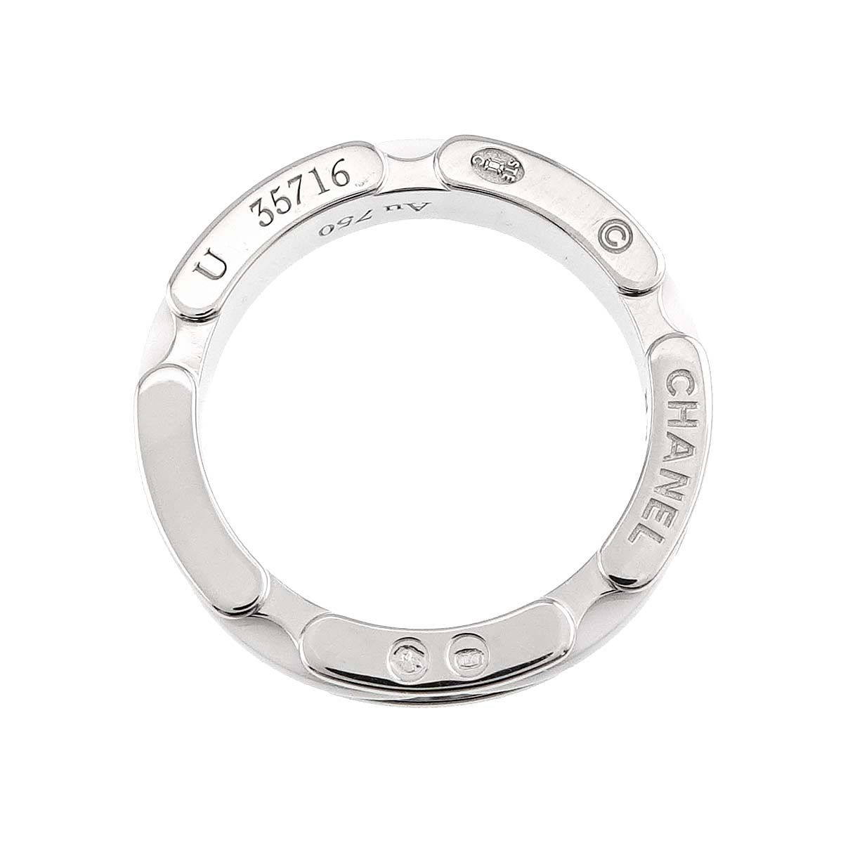シャネル CHANEL ウルトラ スモール SM #49 リング K18 WG ホワイト