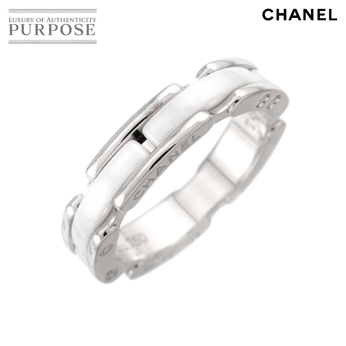シャネル CHANEL ウルトラ スモール SM #49 リング K18 WG ホワイト