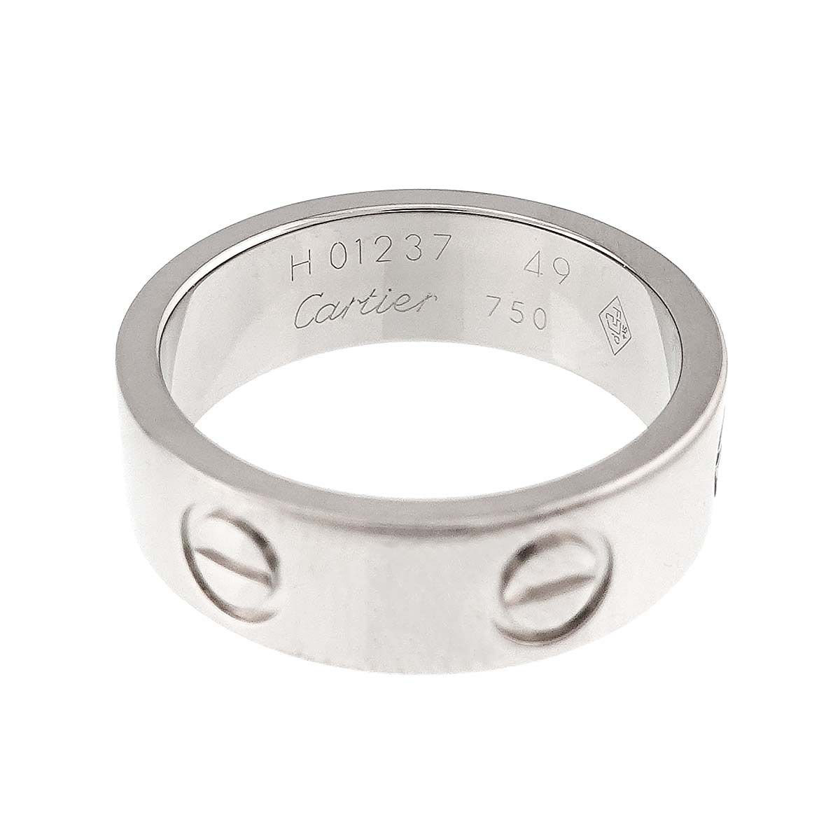 カルティエ Cartier ラブ #49 リング K18 WG ホワイトゴールド 750