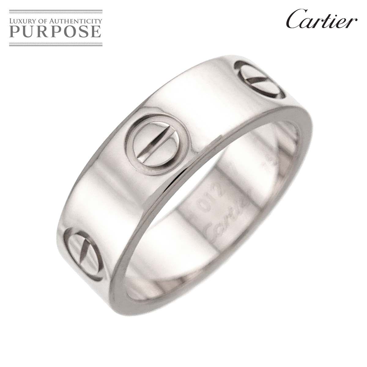 カルティエ Cartier ラブ #49 リング K18 WG ホワイトゴールド 750