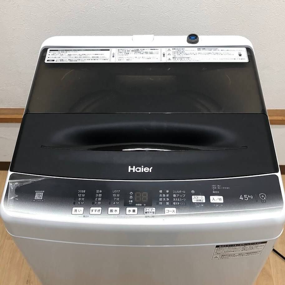 ss8407 【中古】 ハイアール 洗濯機 4.5kg JW-U45LK ブラック ss8407 【中古】 ハイアール 洗濯機 4.5kg JW-U45LK ブラック