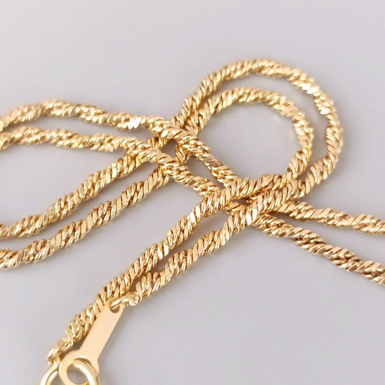 18金 K18 男女兼用 造幣局 デザインネックレス 3.82g 39.5㎝ Z143