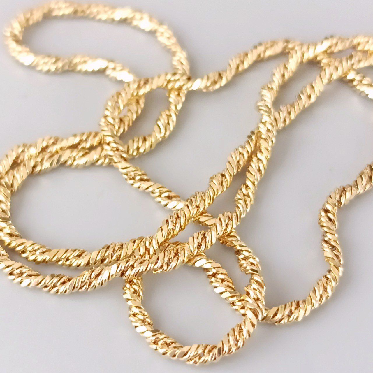 18金 K18 男女兼用 造幣局 デザインネックレス 3.82g 39.5㎝ Z143