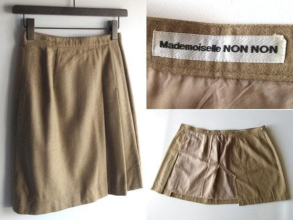 高級 Mademoiselle NON NON マドモアゼルノンノン ウール フランネル