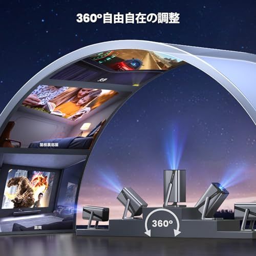 プロジェクター 家庭用 【Netflix&DoIby&4K対応】750ASNI 高輝度【自動