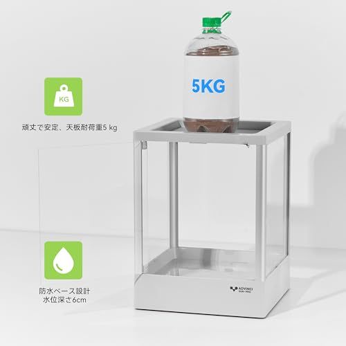 爬虫類飼育ケージ 30×30×40cm 36L 強化ガラス完全保護 輸送破損防止