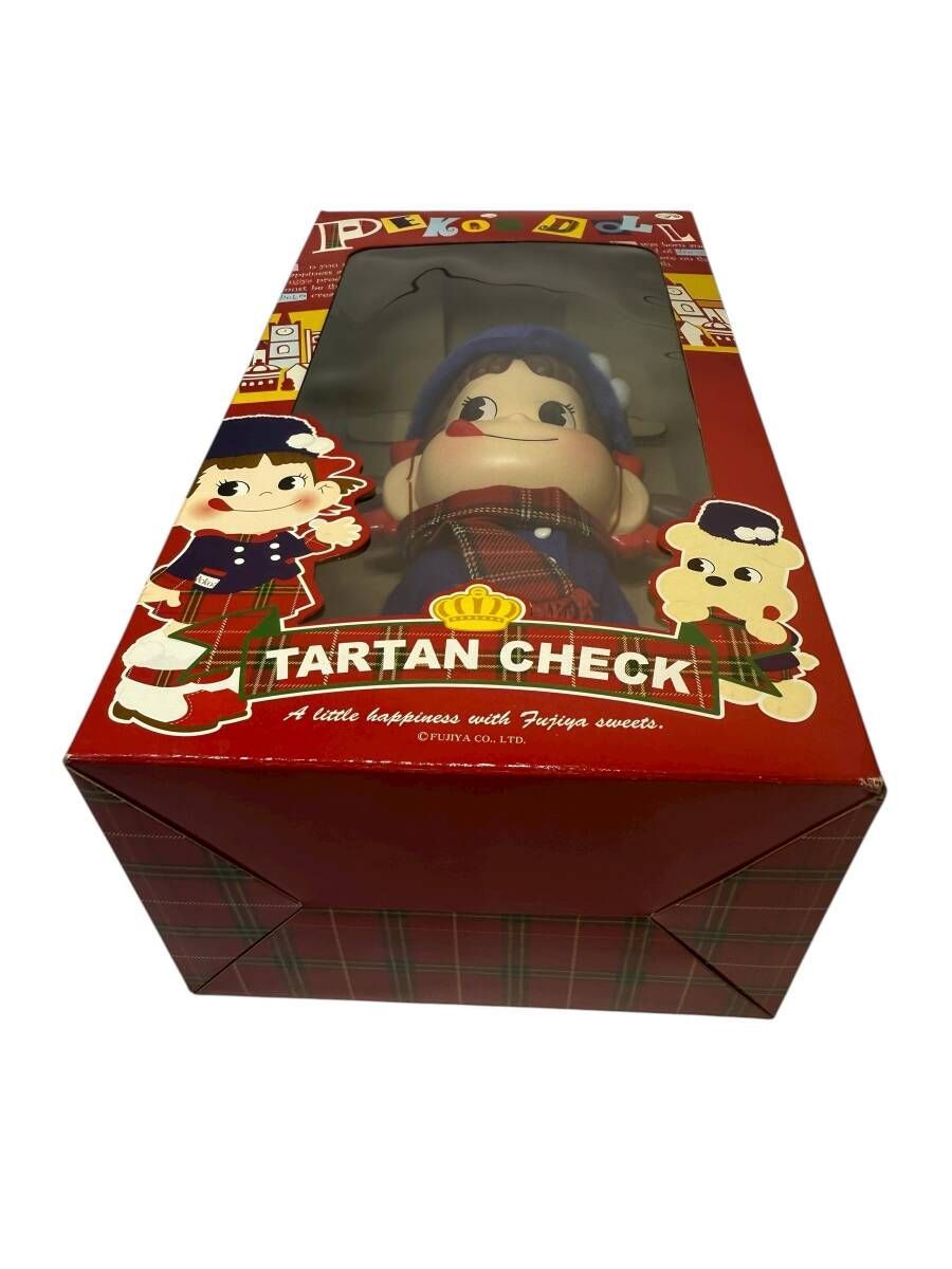 不二家 ペコちゃん 人形 2008 PEKO DOLL ペコドール タータンチェック