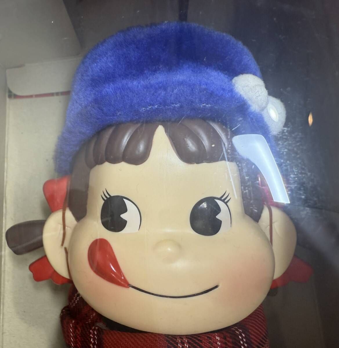 不二家 ペコちゃん 人形 2008 PEKO DOLL ペコドール タータンチェック