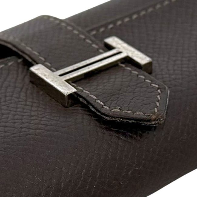 エルメス 4連 キーケース ブラウン ダークブラウン ベアン 美品 レザー