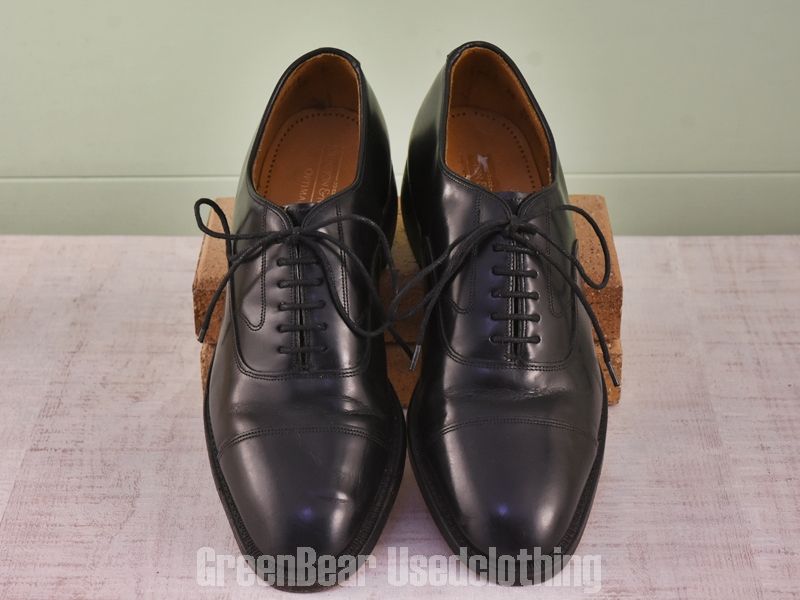 D184 USA製 JOHNSTON&MURPHY ビンテージ ビジネスシューズ ストレート