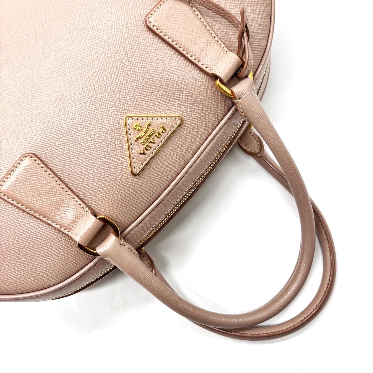 美品】PRADA ガレリア ボストンバッグ トートバッグ ハンドバッグ 三角 