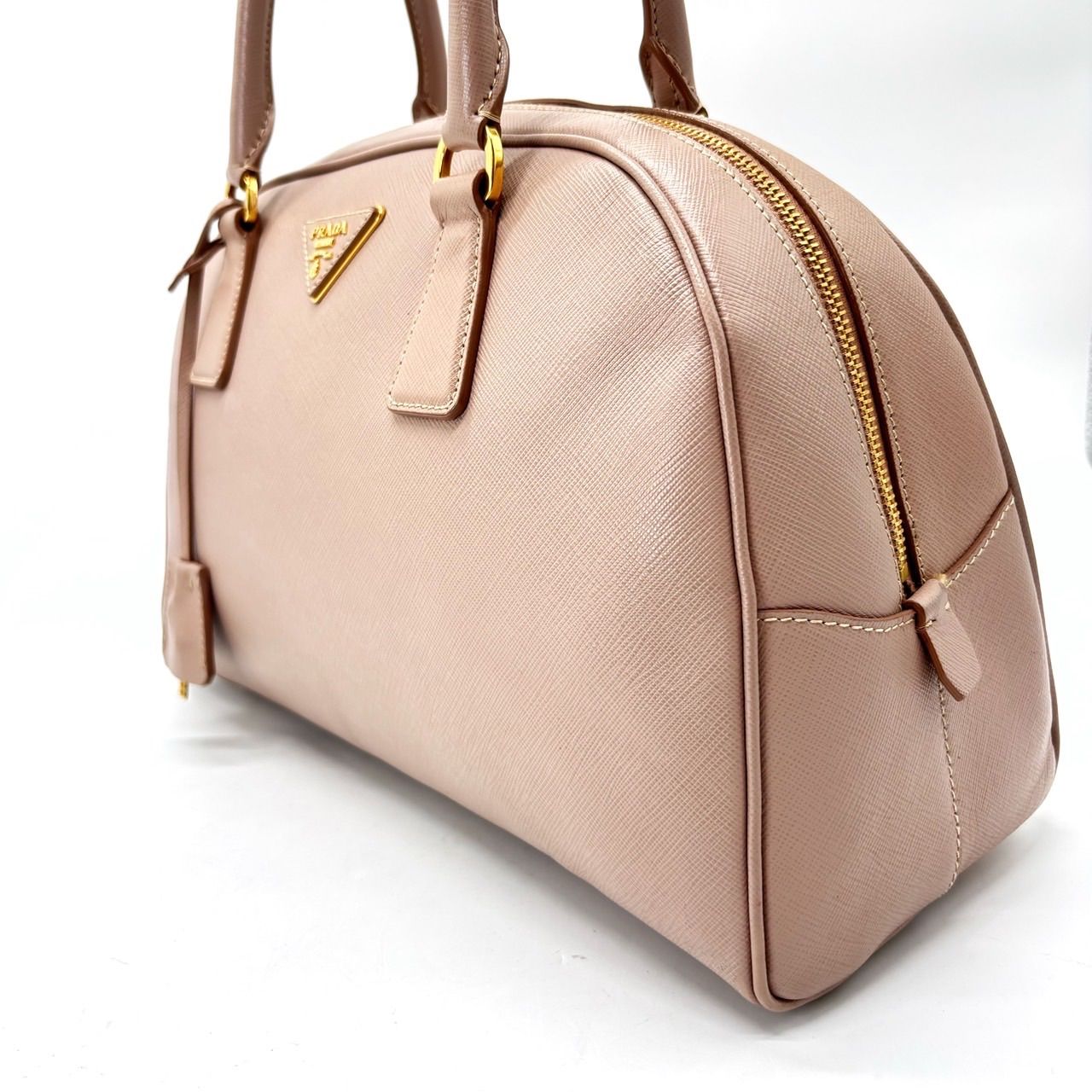 美品】PRADA ガレリア ボストンバッグ トートバッグ ハンドバッグ 三角 