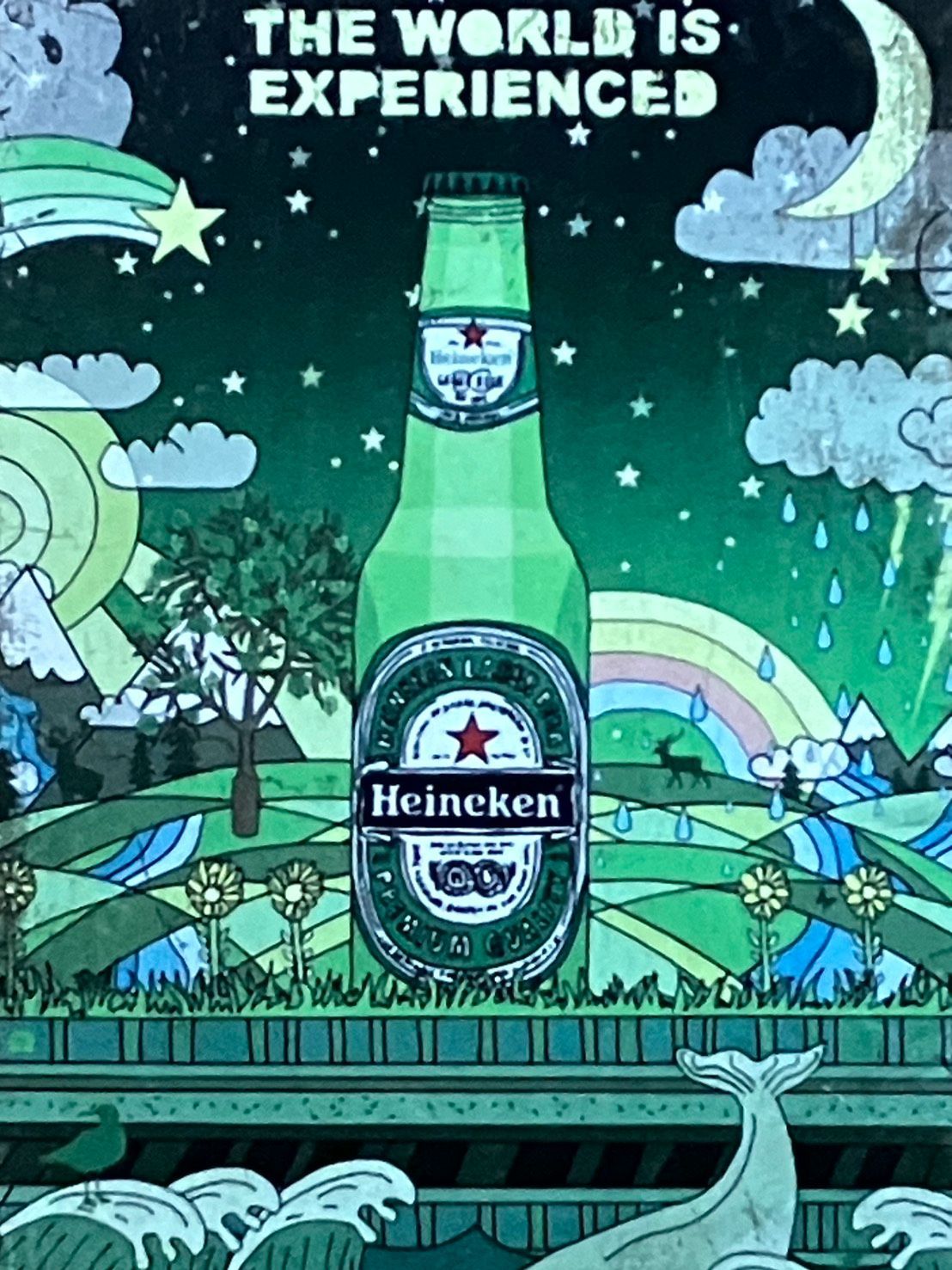 10354］ブリキ看板 ハイネケン HEINEKEN オランダ ラガー ビール