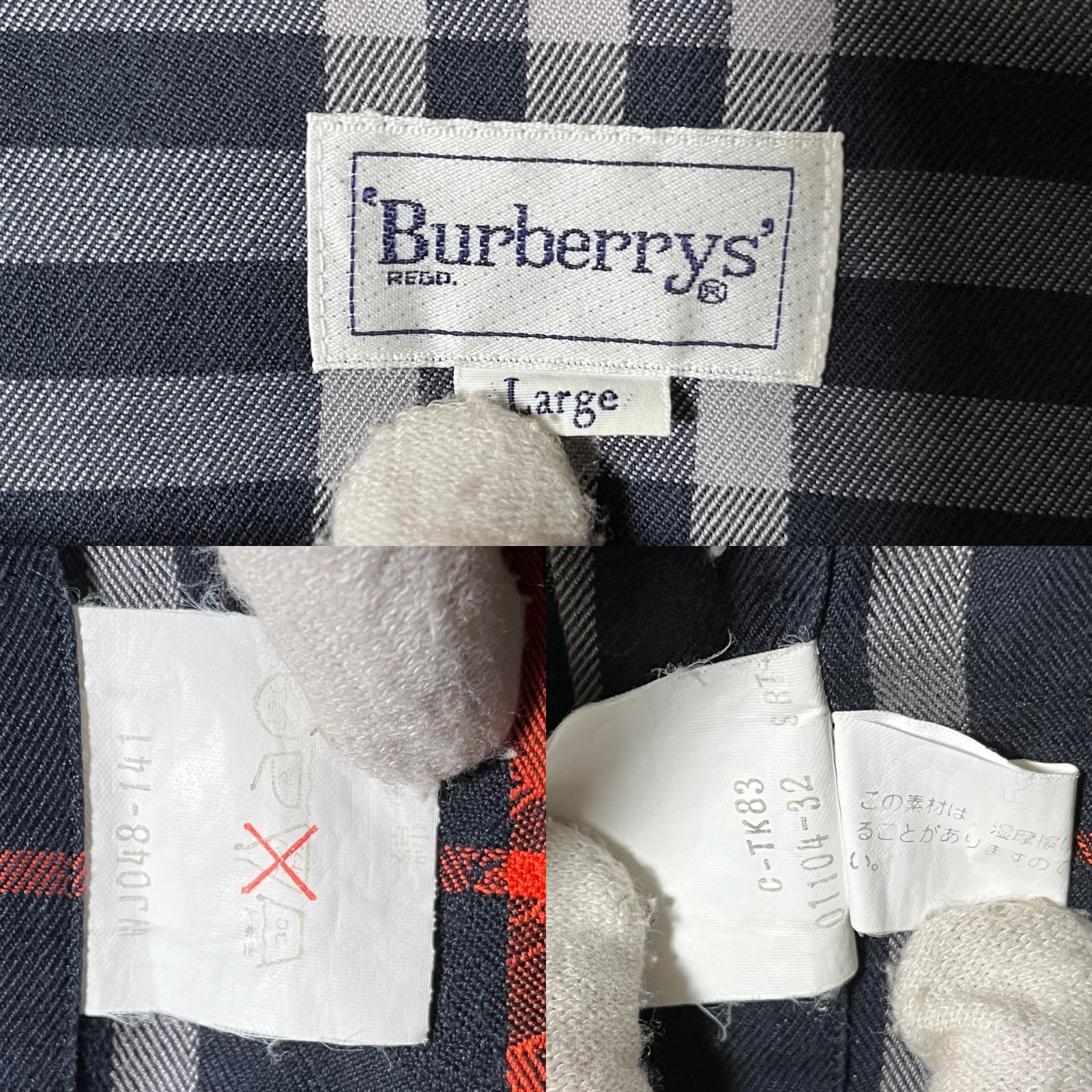 管2602-227】 BURBERRY バーバリー チェック柄 長袖シャツ メンズ