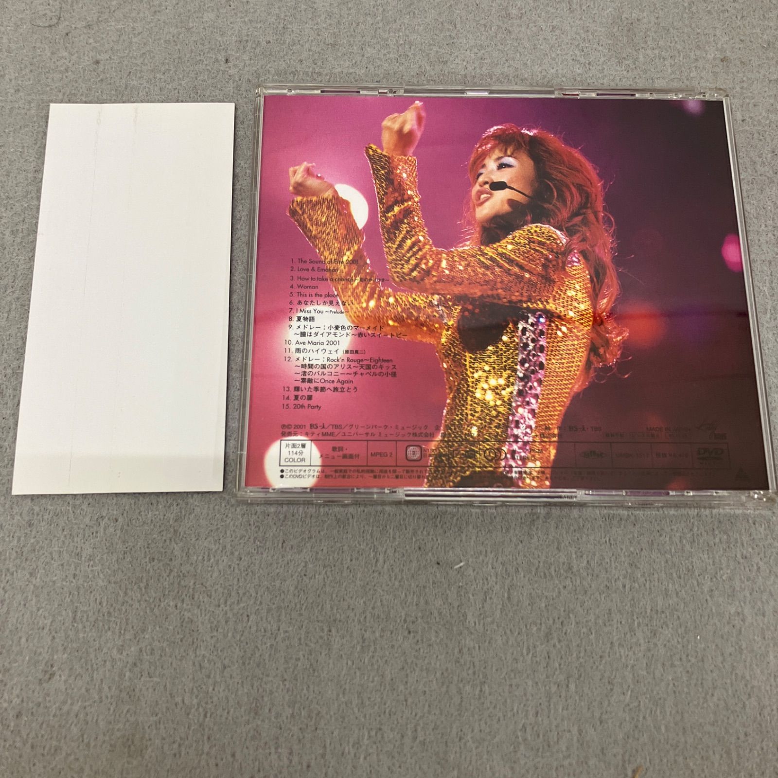 松田聖子 CONSERT2001～LOVE&EMOTION PB2018U f052 - メルカリ