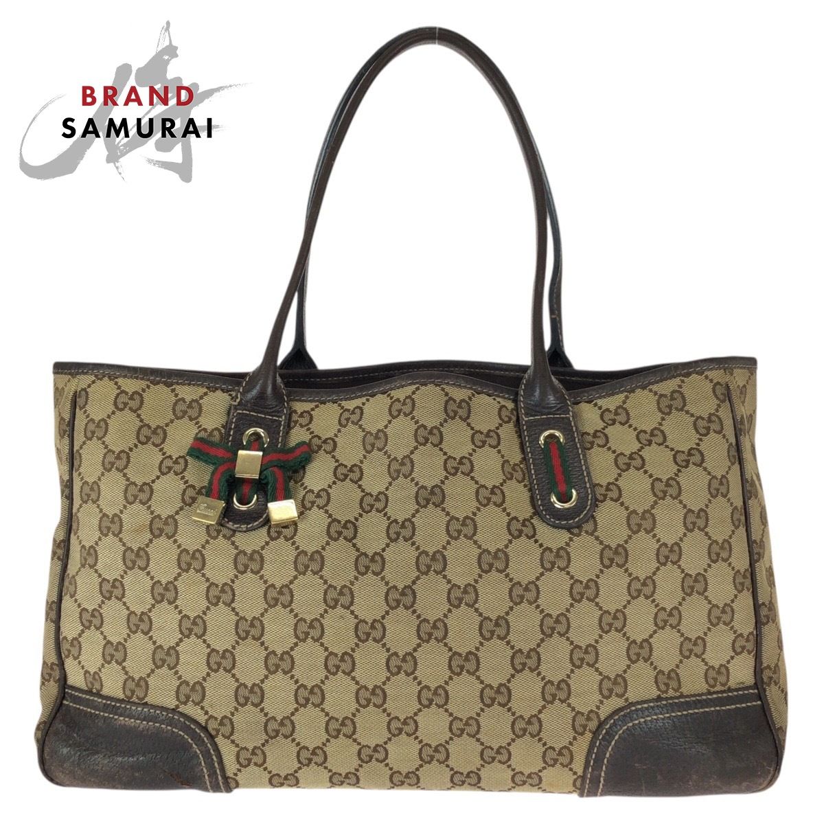 GUCCI グッチ シェリーライン プリンシー ベージュ ブラウン ゴールド