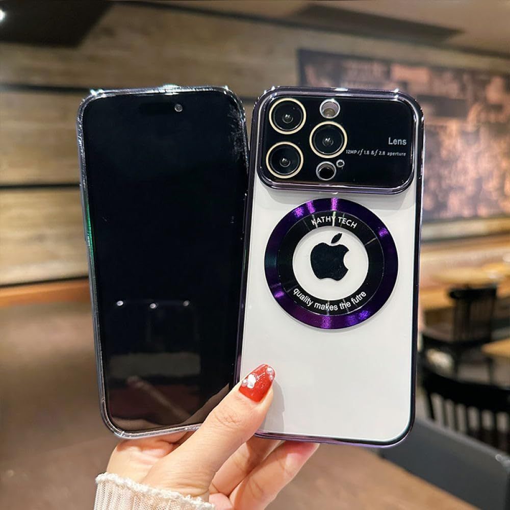 HY】【美品】BONTEZZ iPhone 14 Pro 用 大型レンズ磁気ケース レッド