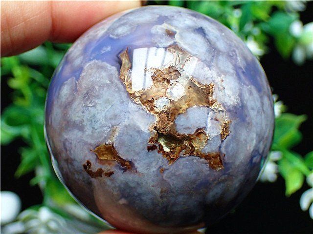 AAA級☆天然桜花アゲート（メノウ 瑪瑙）丸玉YT5Y1/121Y11D - メルカリ