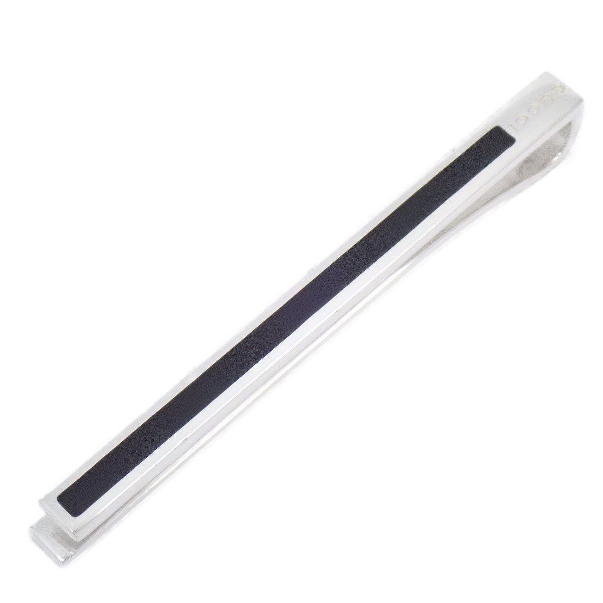 GUCCI グッチ ネクタイピン タイピン タイバー シルバー925 ブラック