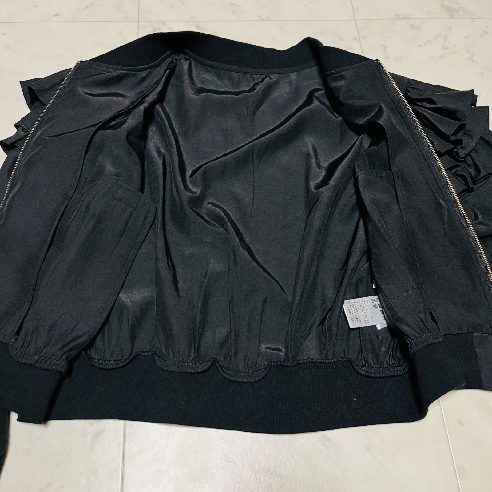 iDeaLuce イデアルーチェ シアーフリルブルゾン 上着 アウター 長袖