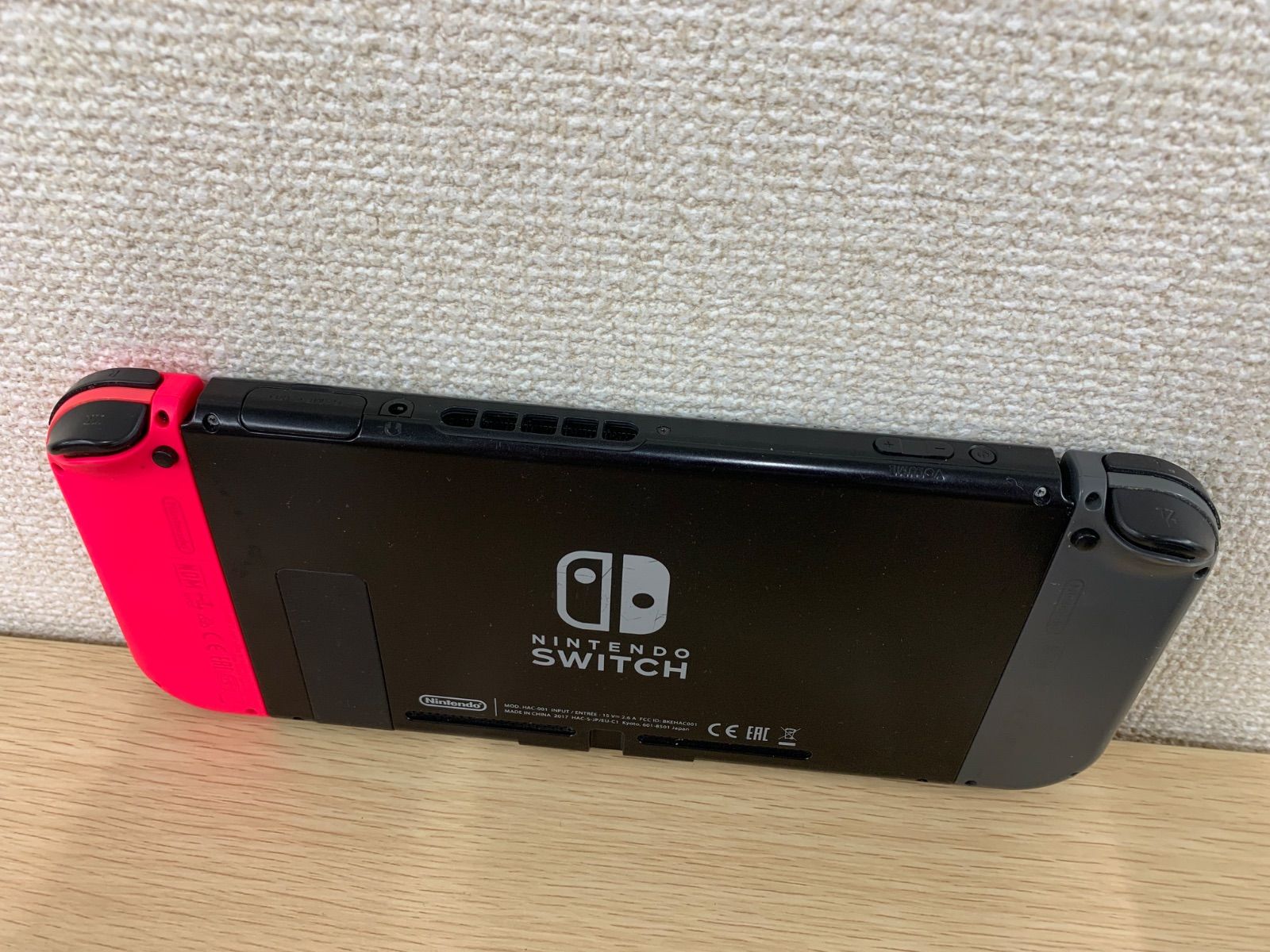 2【動作確認済】Nintendo Switch グレーピンク グリップ・ACアダプター