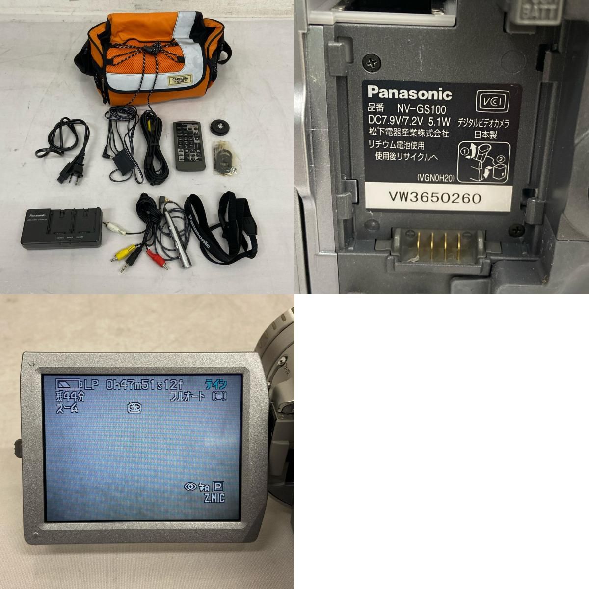 Panasonic パナソニック 3.1 MEGA PIXEL 3CCD NV-GS100 ビデオカメラ