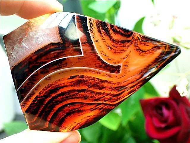 AAA級☆天然アゲート（メノウ 瑪瑙）原石YTB85Y3/55Y27D - メルカリ