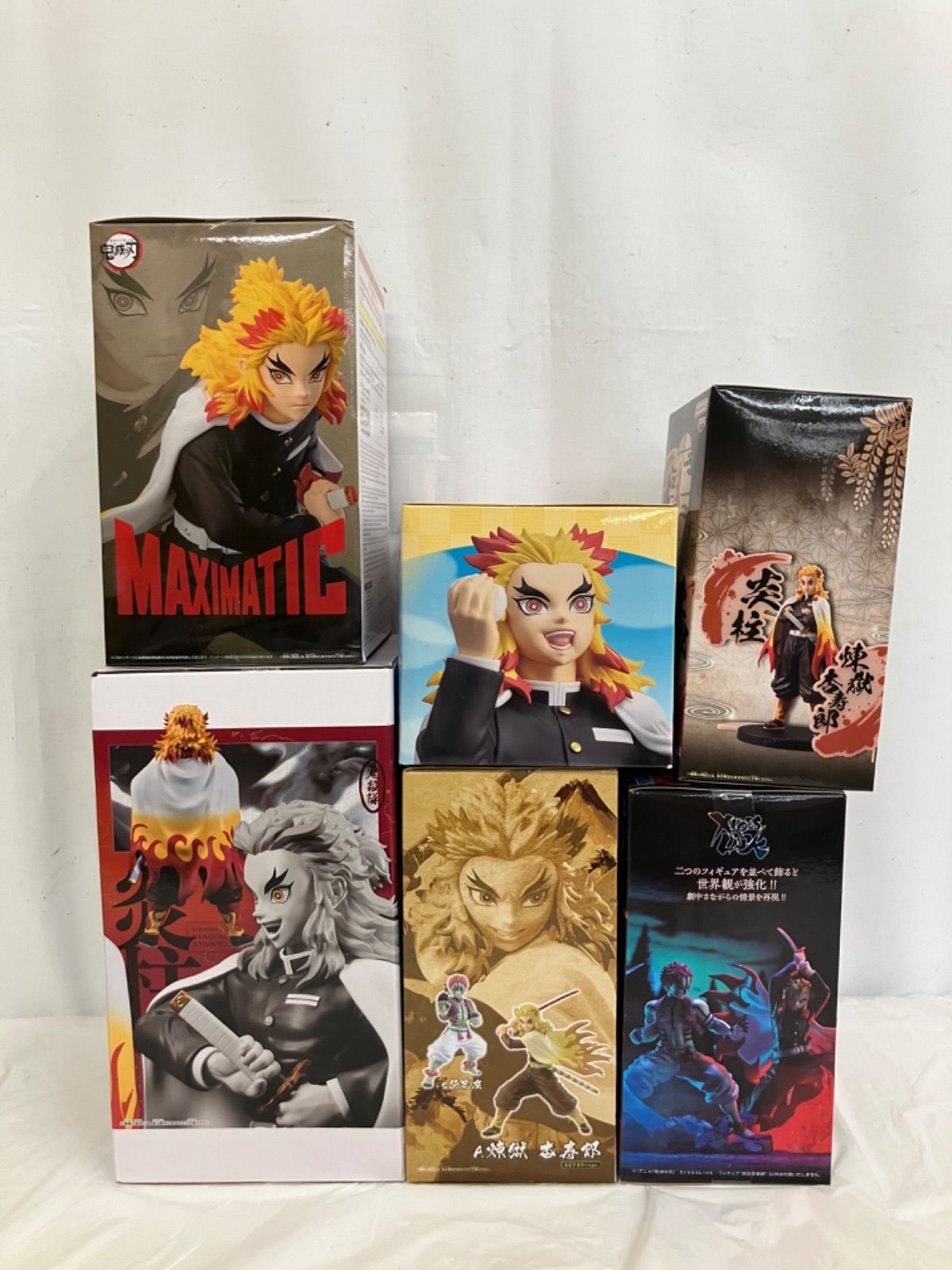 未開封 鬼滅の刃 煉獄杏寿郎 フィギュア まとめ Grandista 他 6種