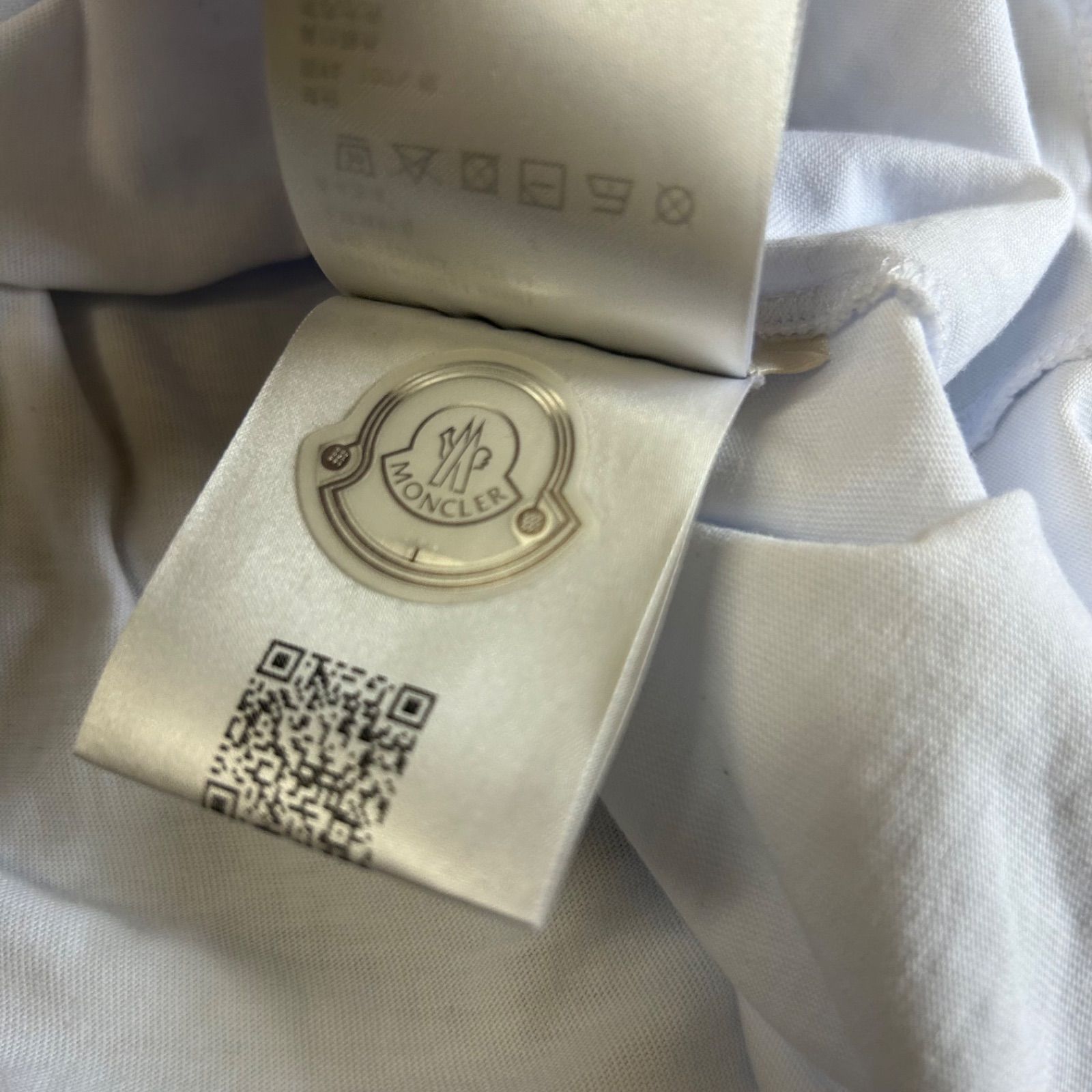 24年式】【極美品】 MONCLER モンクレール 半袖Tシャツ白M - メルカリ