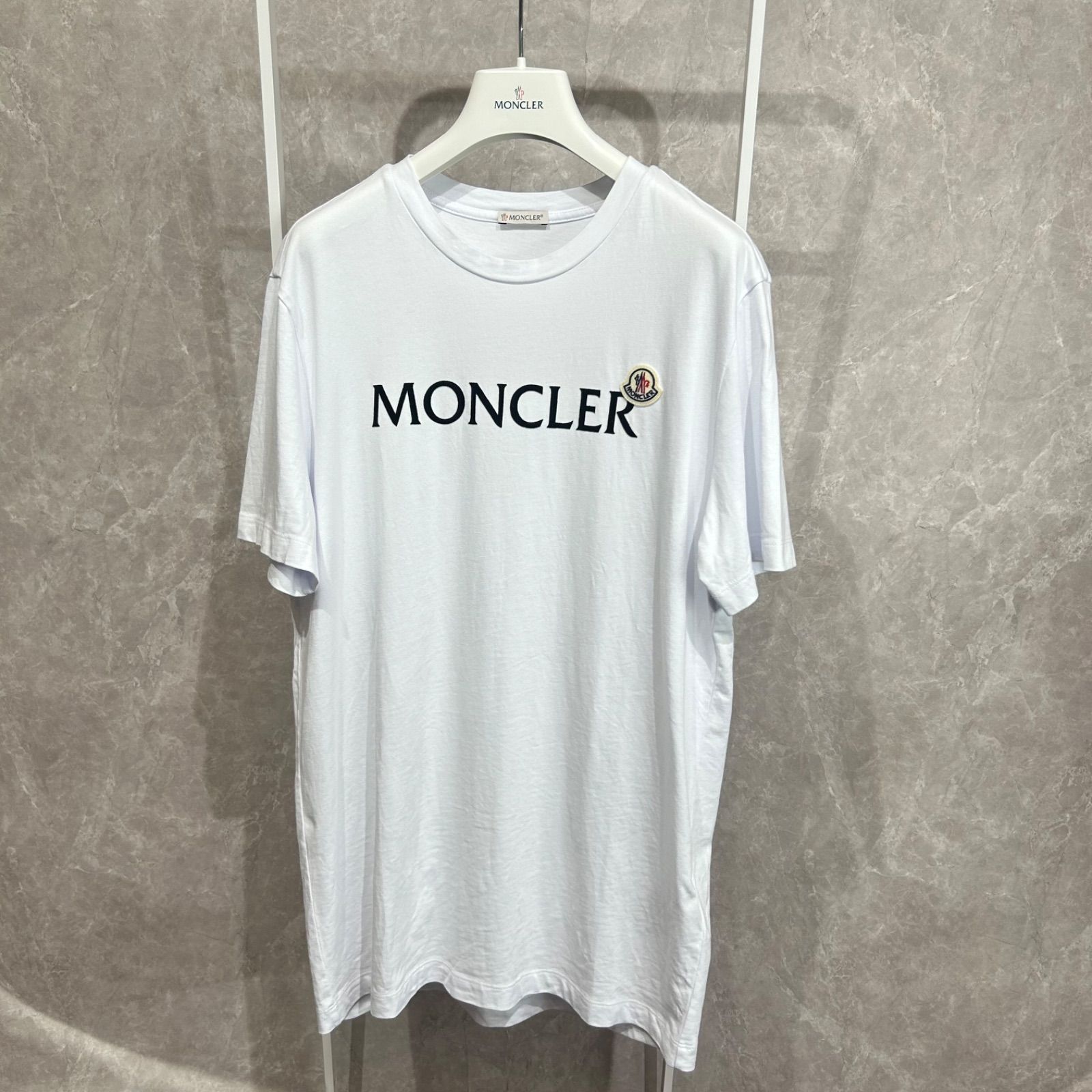 24年式】【極美品】 MONCLER モンクレール 半袖Tシャツ白M - メルカリ