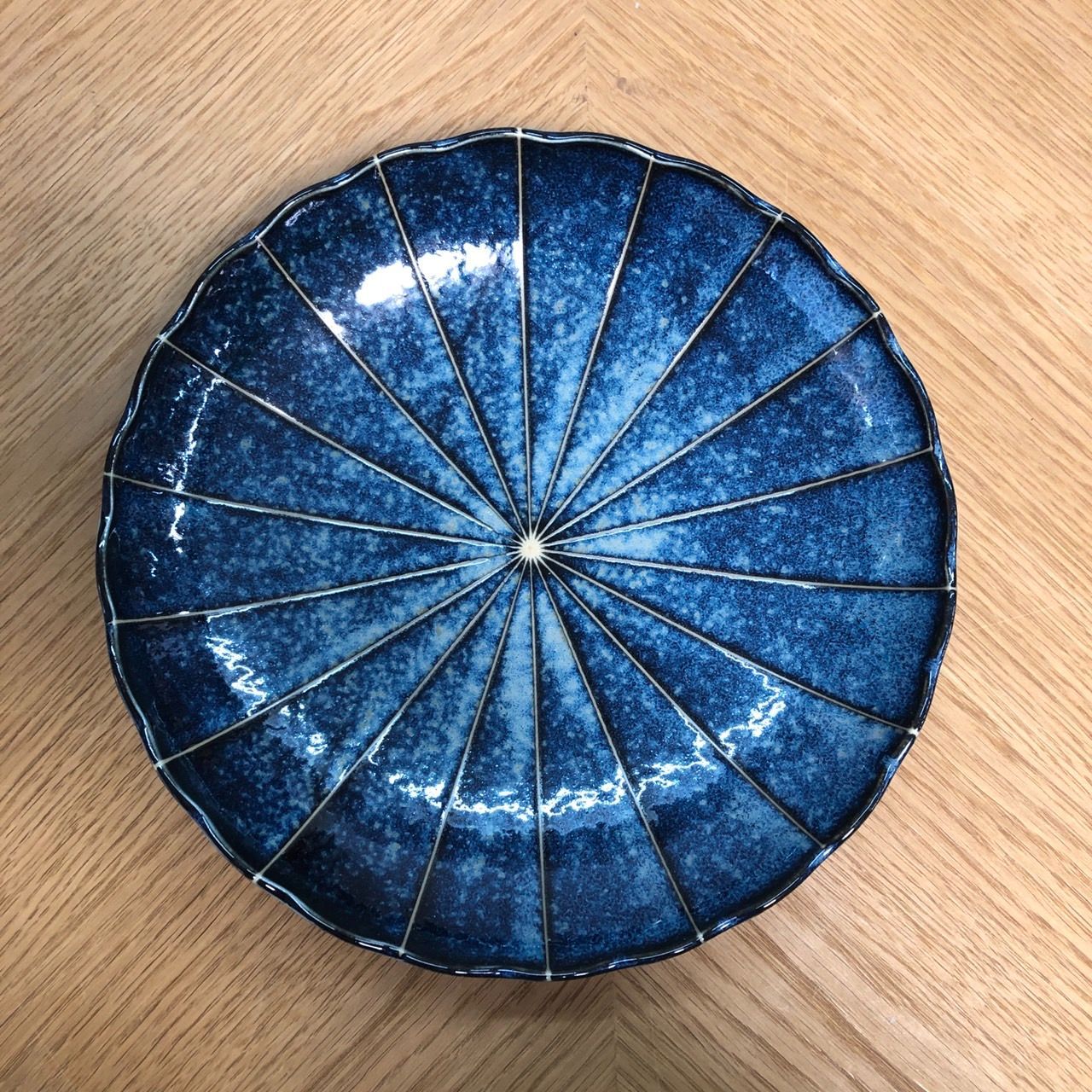 十草(窯変紺)菊型7.5皿 3枚セット - メルカリ