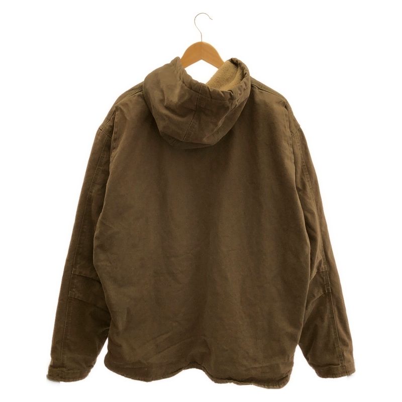 【中古】BERNE ダックフーディジャケット サイズXL 茶色 ベルン[91][249008279864] 中古】BERNE ダックフーディジャケット サイズXL 茶色 ベルン[91