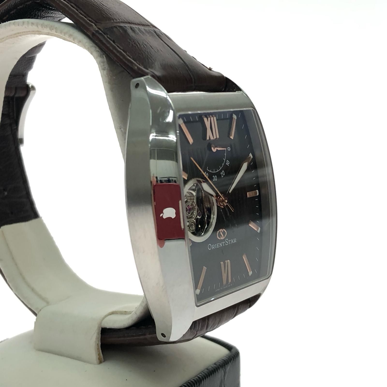  ORIENT オリエント メンズ腕時計 自動巻き オリエントスター パワーリザーブ バックスケルトン トノーフェイス DAAA-C0-B フルジップ 自動巻き時計 腕時計(アナログ)